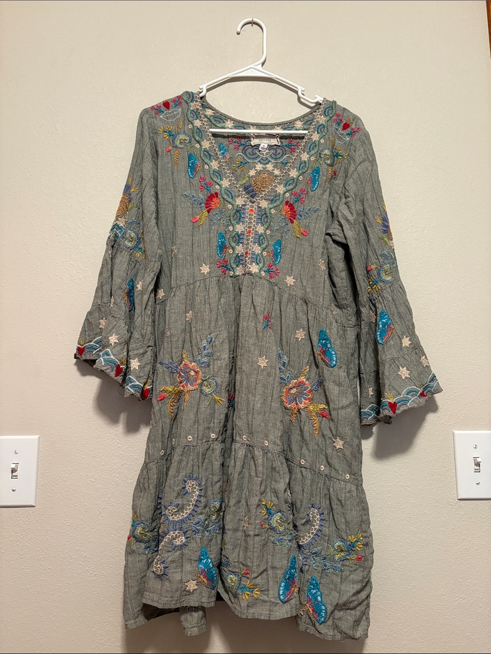 Johnny Was Embroidered Dress